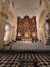 altar in a catholic cathedral 