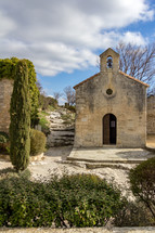 The Chapelle Saint Blaise is an old church found in Les Baux de Provence, France