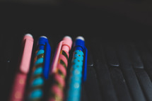 mechanical pencils and erasers 