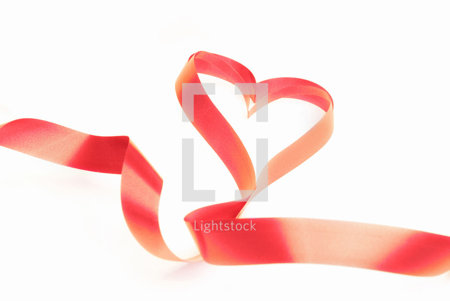 red ribbon heart 