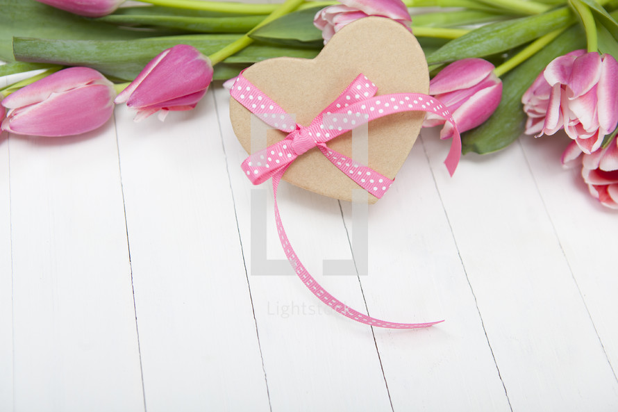 Heart Shaped Gift Background 