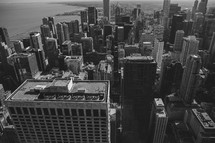 city skyline in Chicago 