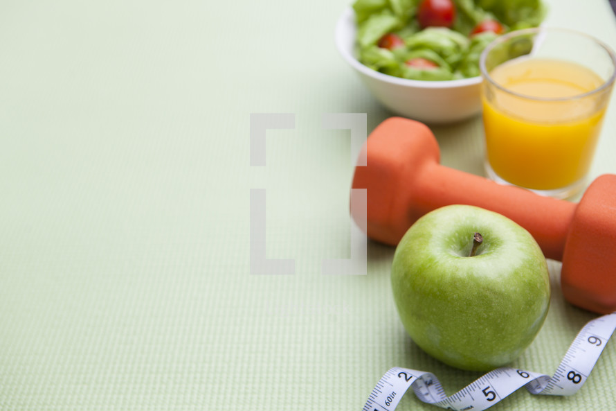 Fitness healthy diet background — Photo — Lightstock