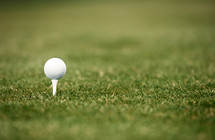 golf ball on a tee 