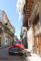 vintage red truck 