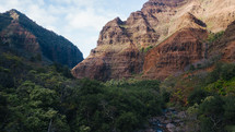 rugged cliffs on a mountainous island landscape 