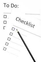 To do list and checklist 