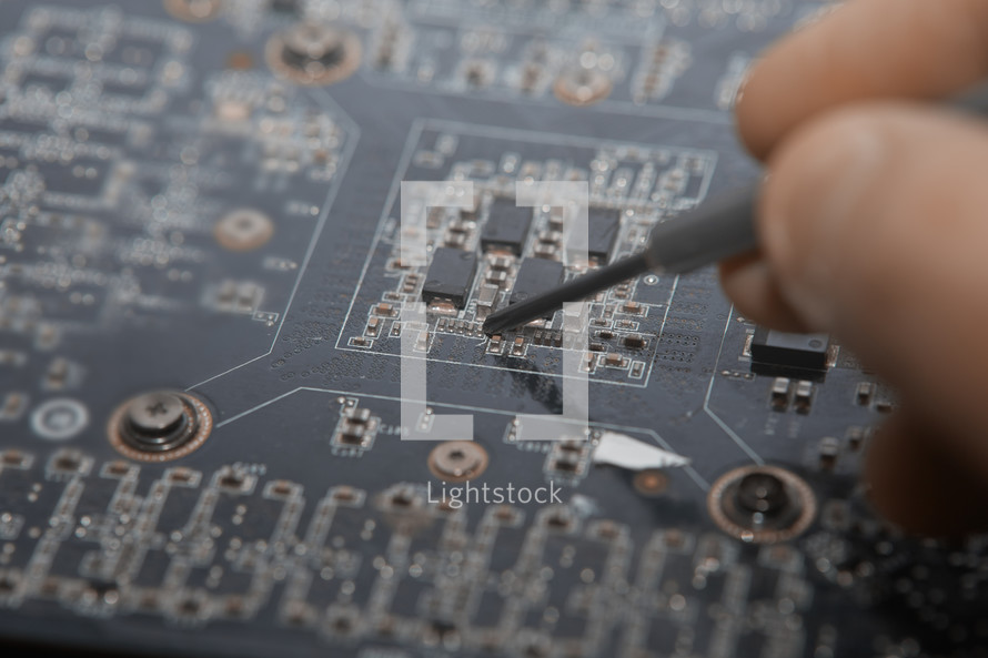 repairing a motherboard 