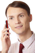 businessman talking on a phone 