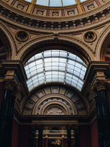 National Gallery London ceiling interior dome architecture decorative skylight museum columns art deco and Renaissance style