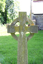 stone cross tombstone 
