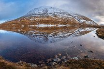 Ben Nevis with a moody sky, Fort William Scotland.