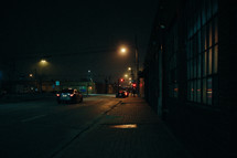 city street at night 