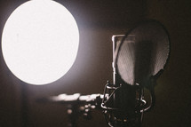 microphone and spotlight 