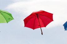 floating umbrellas 