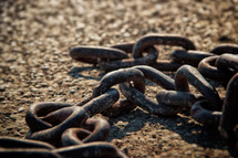 chains on the ground 