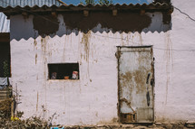 rusty building and door 
