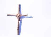 cross made from sticks 