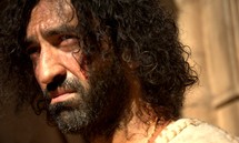 bleeding face of Jesus 