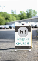 Hi, welcome to church sign 