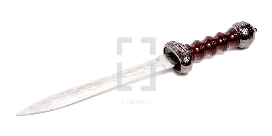 sword on a white background 