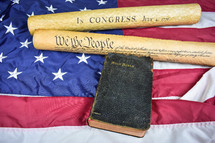 Bible, Preamble to the United States Constitution and the declaration of Independence 