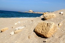 Mediterranean Sea from Caesarea 