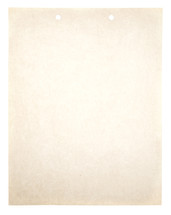 Vintage Piece of Blank Paper on a White Background