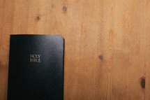 Bible on a table