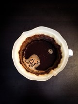coffee filter in a mug 