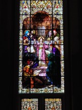 stained glass window in a church 