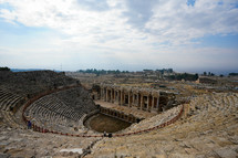 Hierapolis Ancient Theater near St. Philip Tomb in Turkey