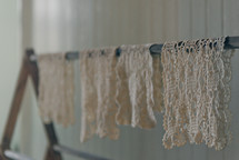 lace drying 
