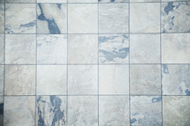 Marble tiles.