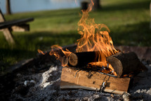 campfire flames 