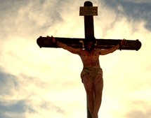 The crucifixion of Jesus 