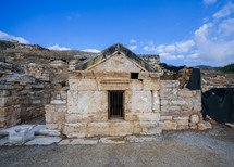 Tomb of the Apostle Philip at the church at Hierapolis in Turkey