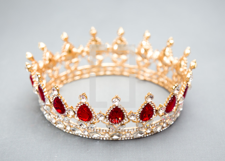 jewel studded crown 