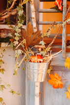 fall porch display 