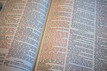 pages of the Bible 
