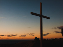 cross at sunset 