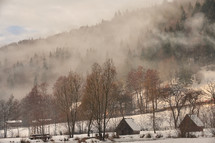 Șicasău Sikaszómezeje Harghita, Romania in winter time