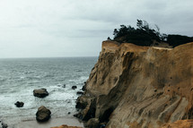 sea cliffs and ocean 