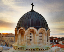 dome of a church in Jerusalem 