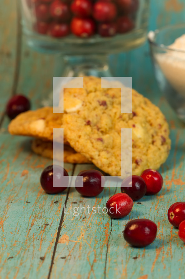 cranberries and cookies 