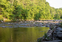 rocks in a river 