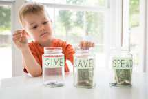 give save spend jars 