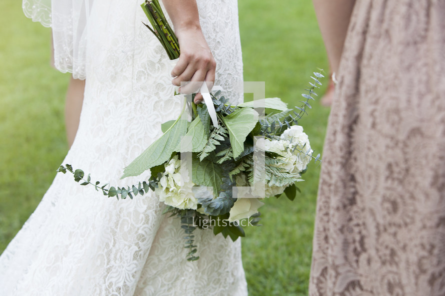 Bride with Wedding Bouquet
