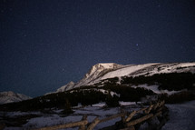 Starry Night Sky in Alaska 