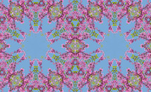 kaleidoscopic blue and pink background 